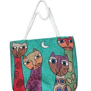 Gobelin Tapestry Shoulder Bag|Cute Cats Tapestry NWOT cat lovers